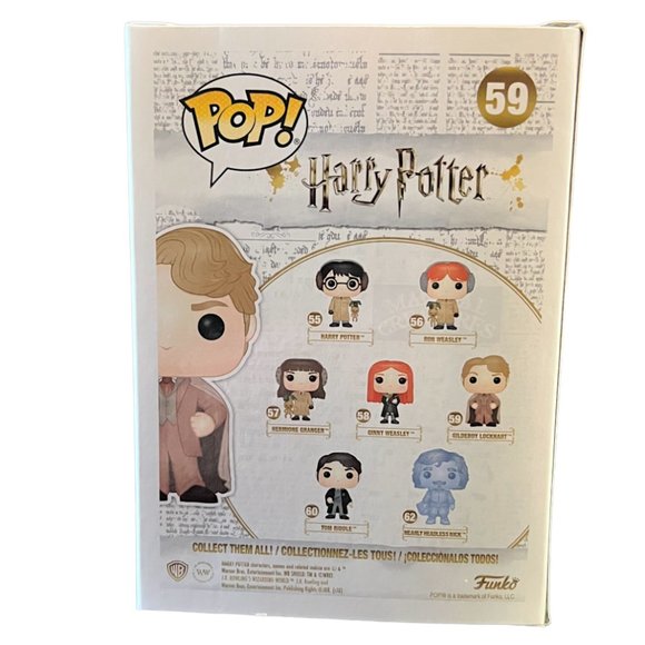 NWOT Funko Pop Harry Potter 59 Gilderoy Lockhart Collectible Vinyl Figure - Picture 3 of 7
